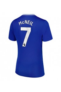 Everton Dwight McNeil #7 Voetbaltruitje Thuis tenue Dames 2024-25 Korte Mouw